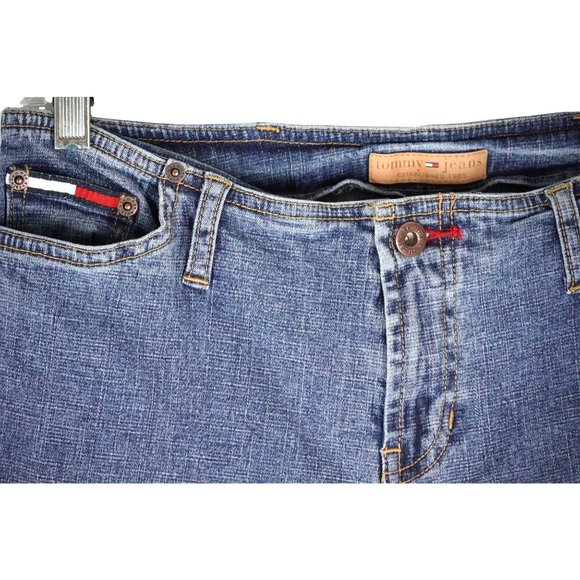 Tommy Hilfiger Jeans Juniors Size 9 LUY LUY Stretch Flare 2004 Bare Back Blue De - Picture 3 of 11